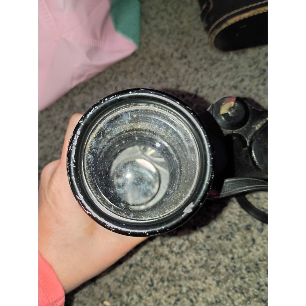 Vintage Gold Crest Coated Binoculars With Hard case Red Lining  7x50 - Picture 5 of 15